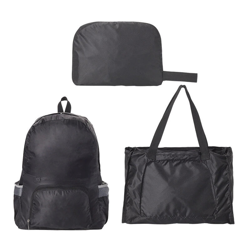 IPRee 2 In 1 Lightweight Long-lasting Travel Backpack Water Resistant Packable Backpack Handbags Shoulder Bag For Hiking Camping Beach