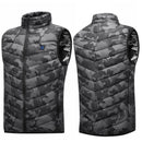 TENGOO HV-09C Heated Vest 9 Heating Areas Camouflage Oversized Men Winter Vest Self Heating Vest Usb Electric Thermal Vest Jacket Outdoor Vest
