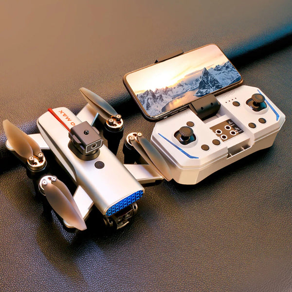 XKJ K90 MAX GPS Three Camera 5G WiFi FPV with 4K ESC 3 Lens 360 Obstacle Avoidance Optical Flow Positioning Brushless Highlight LED Foldable RC Drone Quadcopter RTF