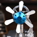 NikolaToy M16CF Hot Air Stirling Engine Model CNC Machined Aluminum Alloy Design Creative Desktop Ornaments Decoration Science Discovery Toys