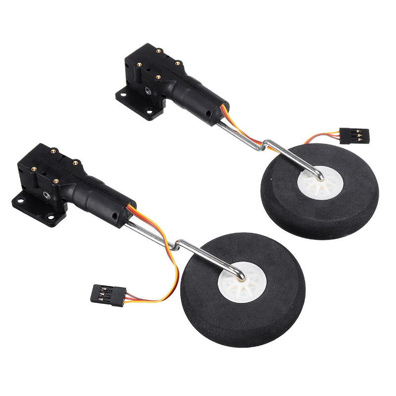 Metallic Worm-type Electronic Retractable Landing Gear for Small Real Electric Fixed-wing RC Aircraft Airplane