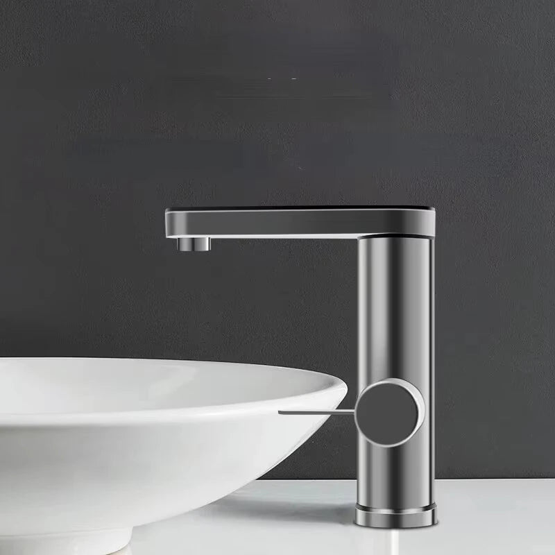 3400W Instant Water Heater Faucet 220V/50Hz 304 Stainless Steel,Temperature Display,Three-Gear adjustment, IPX4 Waterproof,EU Plug