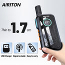 AIRITON AI-T3 Thin Walkie Talkie 1.7cm Easy Carry Pocket Radio Accept UHF400-470MHz USB Charging Long Range Ham Radio