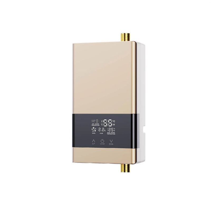 Tevorex Tankless Water Heater Simple Installation Constant Water Heater Retome Control EU Plug 220V for Kitchen