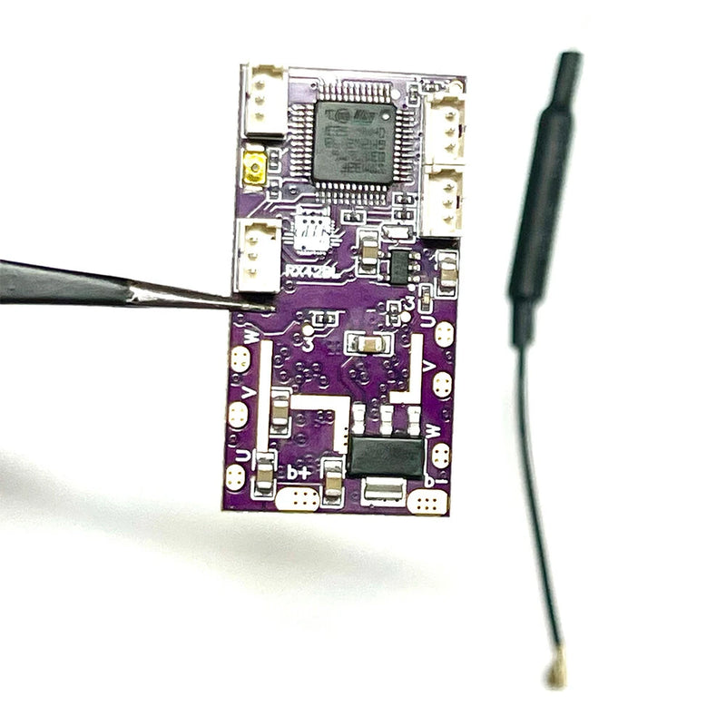 Multi Protocol Long Range Receiver Built-in Dual 12A BLHeli Brushless ESC with BEC for Flysky i6 i6X Wfly Microzone Radiomaster 4in1 Radio Transmitter