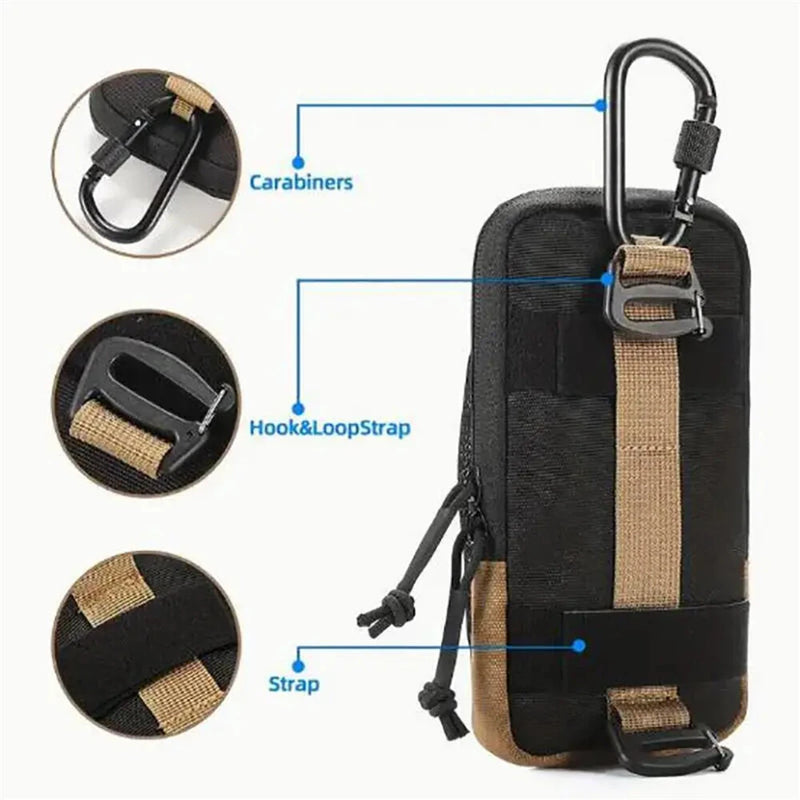 IPRee Outdoor Mountaineering Hiking Shoulder Strap Bag Multifunctional Sports Fanny Bag Shoulder Bag Mini Wallet Mobile Phone Bag