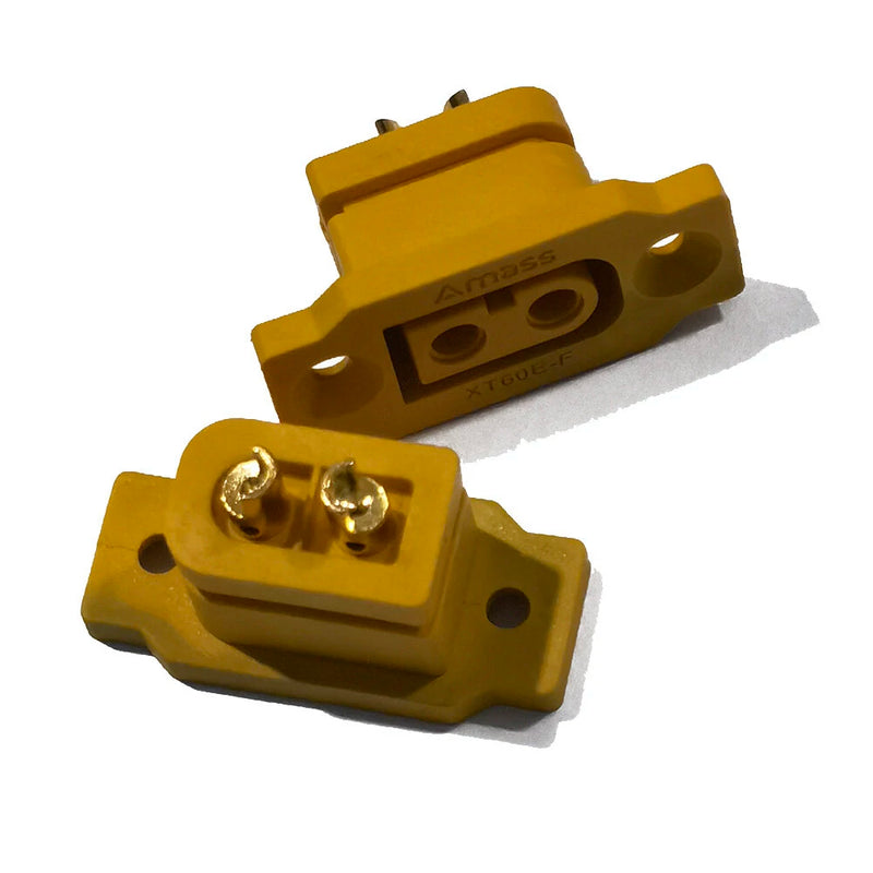 5PCS Amass XT60E-F XT60 Female Plug Connector with Fixing Mounting Hole