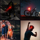 2023 New A08 Bike Taillight Red LED Super Brightness IPX5 Waterproof 3 Light Modes Bicycle Flashlight for Night Cycling