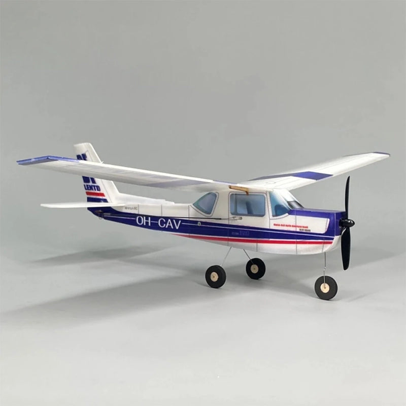 MinimumRC Cessna-152 Skyline Blue 360mm Wingspan 2.4GHz 3CH Gyro Stabilization Trainer RC Airplane KIT with Brushed Motor