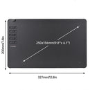 VINSA T906 Graphics Drawing Tablet with 10 Physical Shortcut Keys 250x156mm Sensing Area 8 Pen Nibs Art Creation Sketches with 8192 Levels Pressure Battery-free