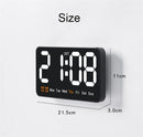Large Display Led Digital Wall Clock Brightness Adjustable Voice Control Display Temperature Desktop Alarm Clock