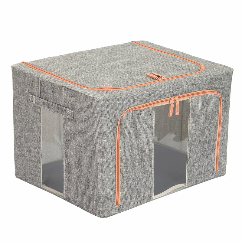 HONEIER 66L Storage Bags Clothes Organizer Storage Containers with Durable Handles Thick Fabric for Clothing Blanket Comforters Bed Sheets Pillows