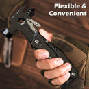 IPRee 16 In 1 Multifunctional Hammer Survival Tool Folding Pocket Pliers With Screwdriver Bottle Opener For Survival Camping Hunting Outdoor