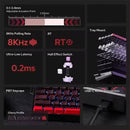AULA Win60 HE Wired Mechanical Keyboard Hall Effect Magnetic Switch RGB Hot-Swappable 8KHz Polling Rate Custom Gaming Keyboard