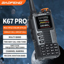 Baofeng K67 PRO Multi-Band Walkie Talkie 2600mAh Battery Six Bands Receive FM Radio NOAA Weather Alerts VOXs Function