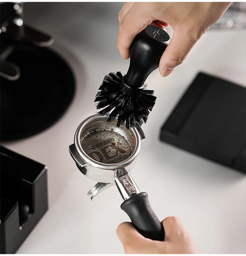 MHW-3BOMBER Coffee Powder Cleaning Brush Bomber Powder Bowl Cleaning Brush Bar Tool for 51-54mm/58mm Coffee Machine Handle