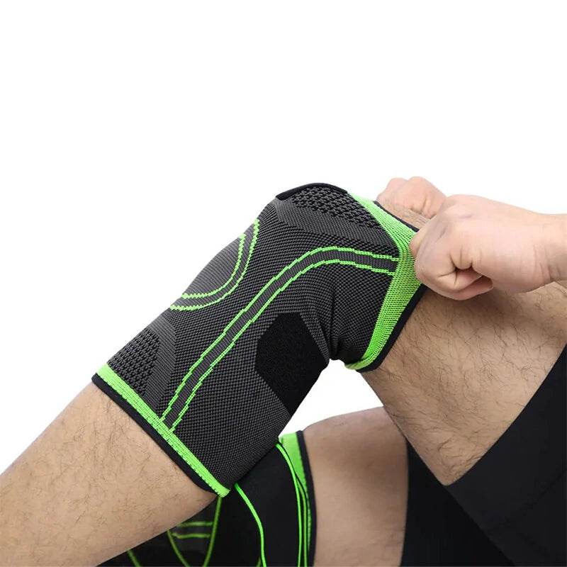 AOLIKES Professional Sports Knee Support Nylon Elastic Breathable Soft Bandage Knee Brace for Basketball Tennis Cycling