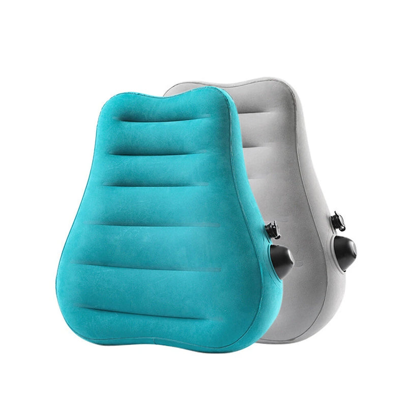 IPRee Ergonomic Inflatable Lumbar Support Pillow, Press Type Cushion, Enhances Back Comfort During Long-distance Flights Trains & Office Use