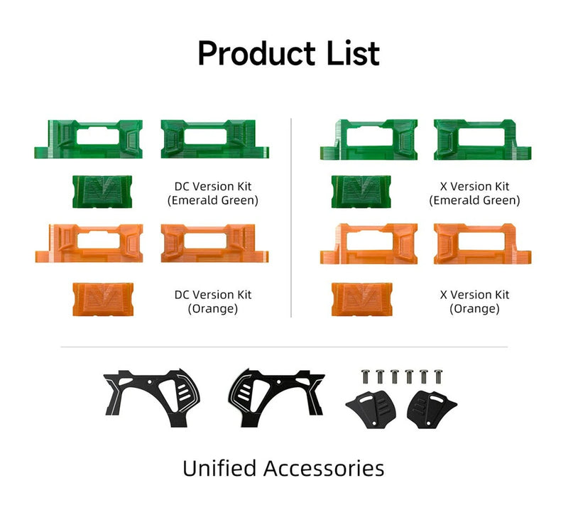 GEPRC MARK5 D / X Frame Upgrade Kit for RC FPV Racing Drone Compatible with DJI O4 Pro Air Unit Digital HD System