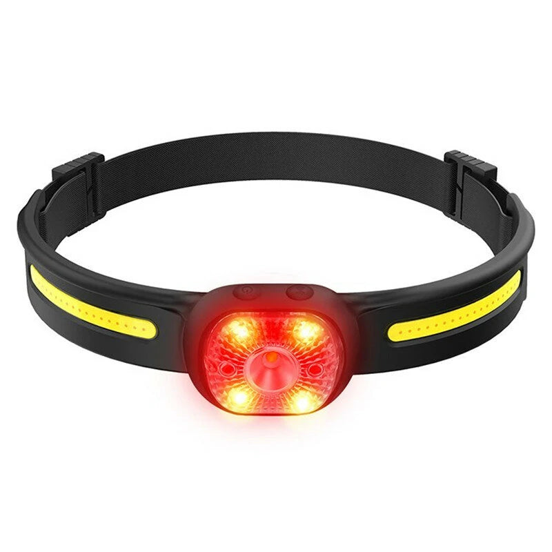 600 Lumens XPG+COB LED Headlamps USB Rechargeable  Headlight With Safety Light Waterproof Portable Head Lamp For Cycling Fishing Working Searching