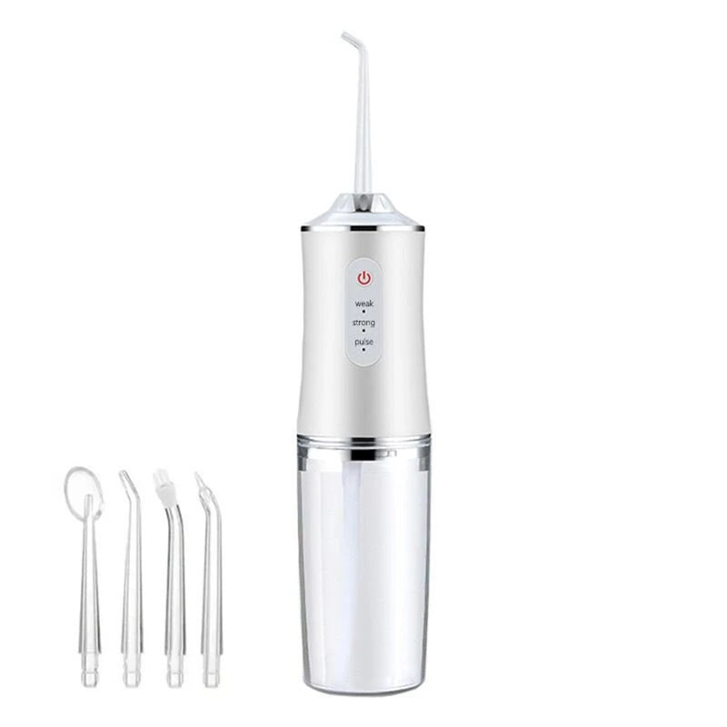 Cordless Dental Oral Irrigator with Adjustable Pressure Modes USB Rechargeable Water Flosser for Travel and Home