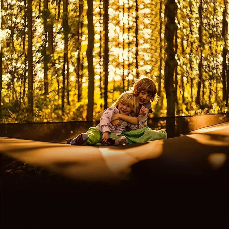 IPRee Portable Triangle Hammock with Storage Bag Outdoor Hanging Bed Anti-Rollover Camping Triangle Bed Double Park Camping Equipment