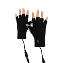 TENGOO Winter Electric Heated Gloves USB Rechargeable Half-finger Gloves Hand Warmer Heating Gloves Thermal Touch Screen Waterproof Motorcycle Gloves