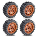 4PCS Upgraded Tires Wheel Rims for Arrma 1/18 2S Typhon Grom RC Cars Vehicles Models Spare Parts Accessories