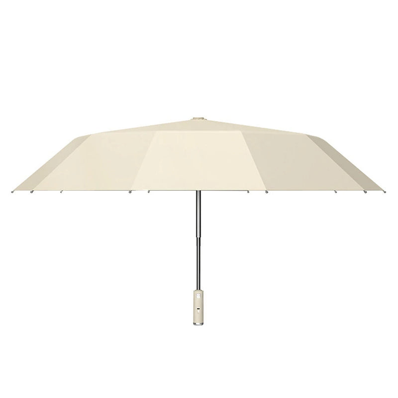 Fully Automatic Folding Umbrella with Fan USB Charge Cool Ultra-light Parasol Black Coating UPF50+ Sun-resistant Umbrellas