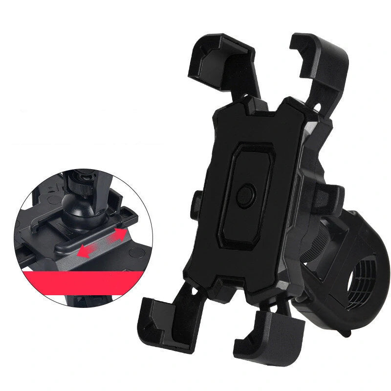 Universal Bike Holder 360 Adjustable Shockproof Anti-fall Handlebar Holder Suit for 4.8-6.8 Inch Cell Phones for Motorcycle Bicycle Scooter Bracket