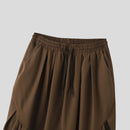 INCERUN Mens Casual Deconstructed Pleated Carrot Pant Casual Daily Solid Color Design Long Trousers Male S-5XL