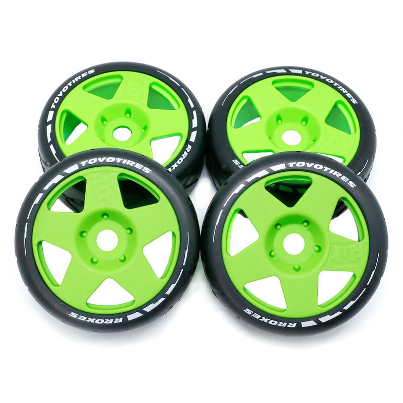 4PCS 1/8 Rally Drift On-Road Tires Wheels 17mm Hex for ARRMA INFRACTION LIMITLESS FELONY F1 ZD RC Car Vehicles Model Parts