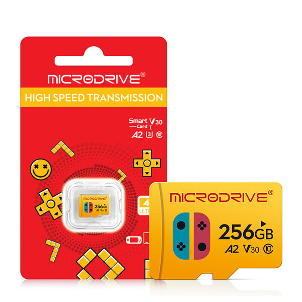 Microdrive High Speed TF Memory Card 256GB/128GB/64GB Class10 Flash Video Card Memory Card for Mobile Phone Tablet Camera Monitor