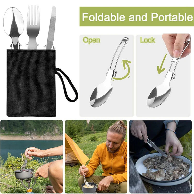 Lightweight Aluminum Alloy Camping Pot Hiking Picnic Tourist Tableware Set Outdoor Stove Pot Pan Plastic Bowl Outdoor Cookware