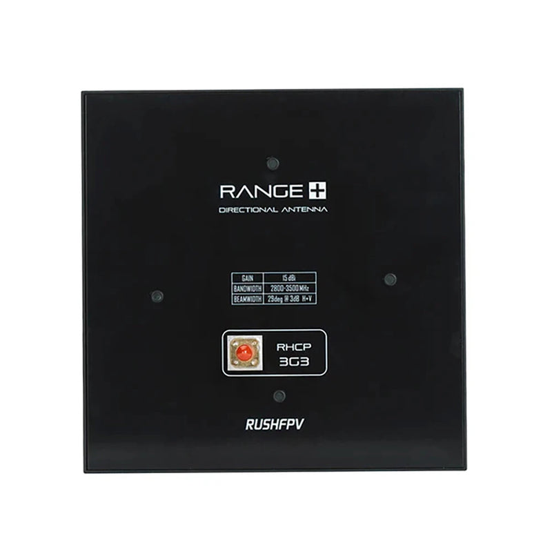 RUSHFPV 3.3GHz 8CH FPV Receiver FPV Transmitter VTX &FPV Receiver VRC with DVR High-Gain Directional 15.8dBi Antenna for RC Drone