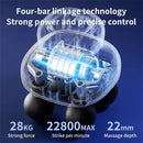 4-Head Massage Gun with 9 Speeds Deep Tissue Percussion 28kg Force 1200mAh Battery Body Muscle Relaxation Tool