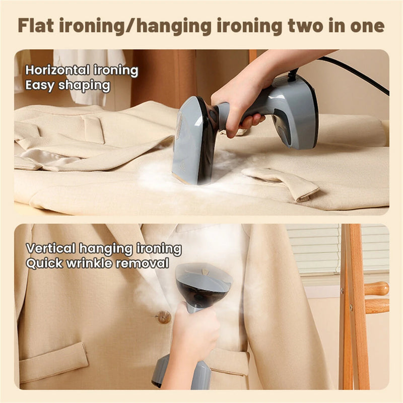 Tevorex Foldable 2-in-1 Ironing Machine 1500W Fast-Heat Garment Steamer Household Electric Fabric Steamer for Home Travel