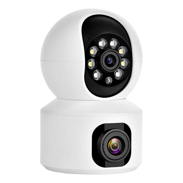 Hiseeu FH3C 2MP+2MP 1080P WiFi Baby Monitor PTZ 4MP Dual Lens  Dual Screen Camera Indoor AI Tracking Motion Detection Video Surveillance Cameras Security Smart Home Alexa