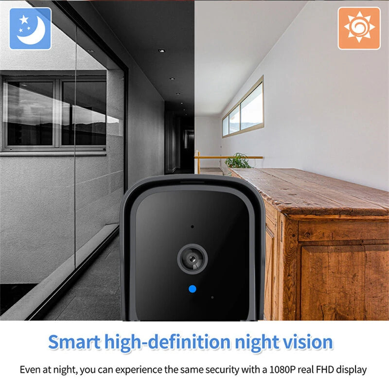 M23S Wireless Visual Doorbell with 4.3-inch Display Screen 1080P FHD Night Vision Two-way Video Intercom Smart Home Surveillance Door Bell