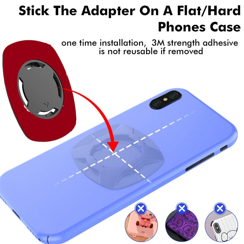 XANES Rotatable Bicycle Phone Holder 4.7"-7.2" inch Phone Shockproof Non-slip Motorcycle Holder Handlebar Mount Safety Lock Phone Holder