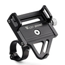 WEST BIKING Bike Holder Aluminum Alloy 180 Adjustable Shockproof Anti-fall Handlebar Holder Suit for 55-100mm Cell Phones for Motorcycle Bicycle Scooter