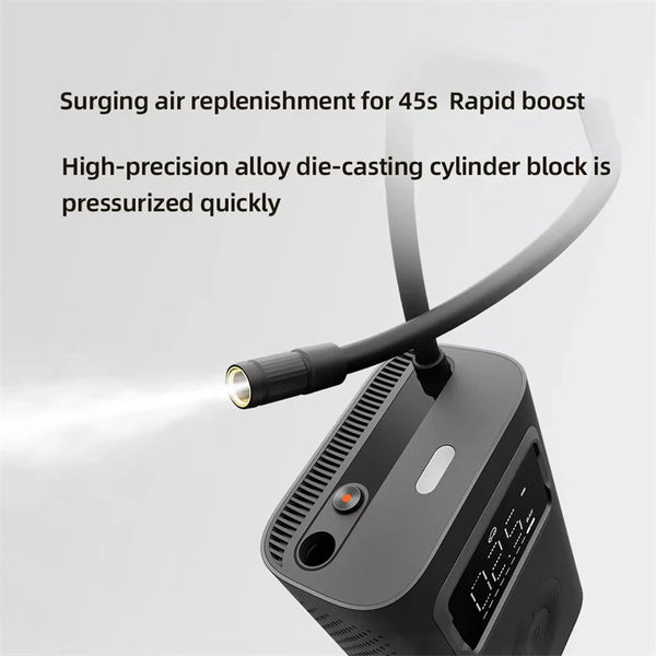 XIAOMI Mijia 2 Pro 150PSI Smart Air Pump 2500mAh LED Digital Pressure Display Dual Light Mode Type-C Rechargeable Bicycle Inflator for SU7 Car Bike Motorbike Football