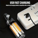 IPRee Rechargeable LED Portable Light Super Bright Flashlight Camping Light Work Light 5 Lighting Modes Waterproof Outdoor Light