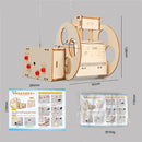 Wooden Remote Controlled Balancing Robot Model Assembly Kit DIY Children's Science Experiment Education Puzzle Toy Student Technology Small Production