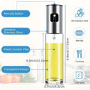 2 Pieces Cooking Oil Sprayer Olive Oil Kitchen Oil Spray Bottle Portable Kitchen Dispenser for Air Fryer Baking Salad Grilling Baking Olive Oil