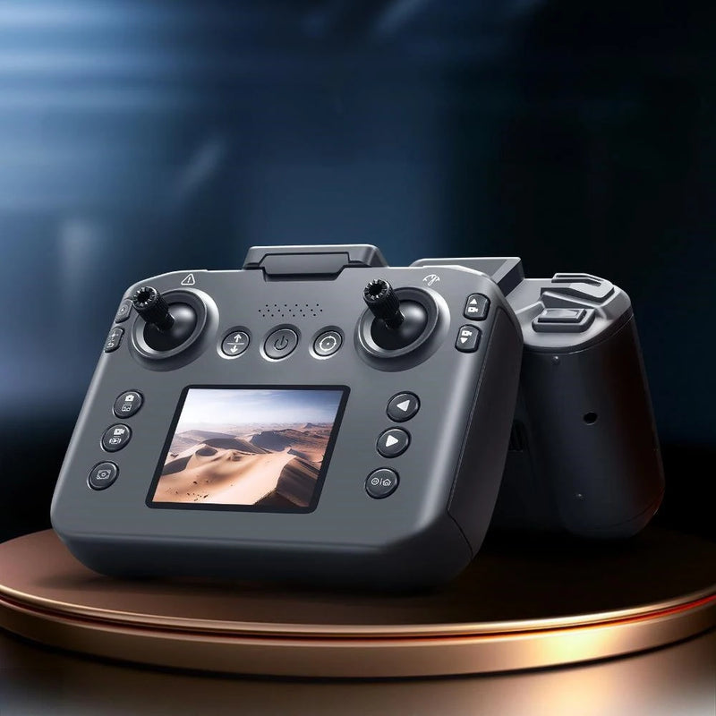 YLR/C S116 MAX WiFi FPV with LCD Screen Controller HD Dual Camera Servo Gimbal 360 Obstacle Avoidance Optical Flow Positioning Brushless RC Drone Quadcopter RTF