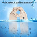 TENGOO Electric Heated Scarf Neck USB Charging Heating Pad 3 Temperature Adjustable Heating Neck Wrap Washable 3s Fast Heating for Men Women