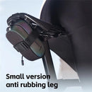 WEST BIKING 0.4L Reflective Bicycle Saddle Bag Mini Lightweight Portable Zipper Bike Bag Tail Pouch for Road MTB