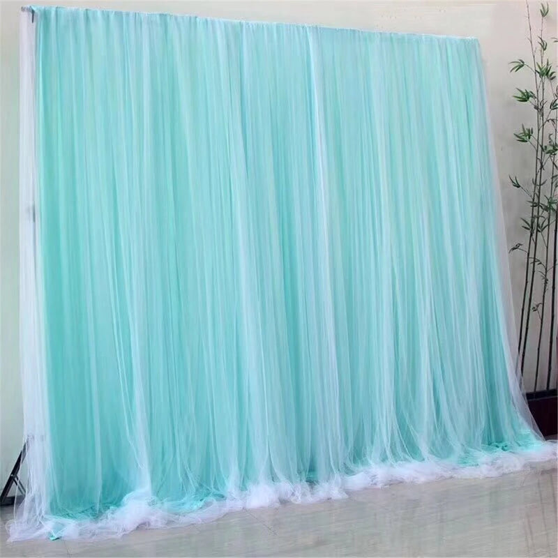 2X2m Wedding Backdrop Tulle Hanging Curtain Wedding Backdrop for Party Decor