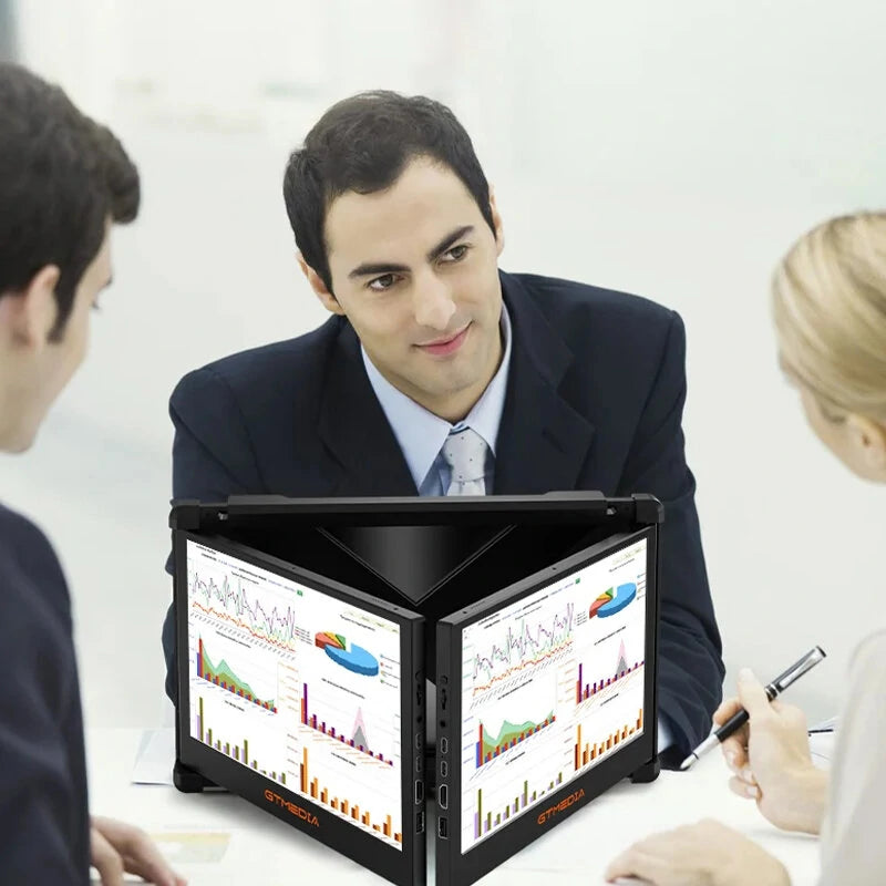 GTMEDIA Mate X 11.6inch 60Hz 1080P Dual Extender Screen Monitor Type-C HD Multi-system Gaming Display Screen for Smartphone Tablet Laptop Game Consoles